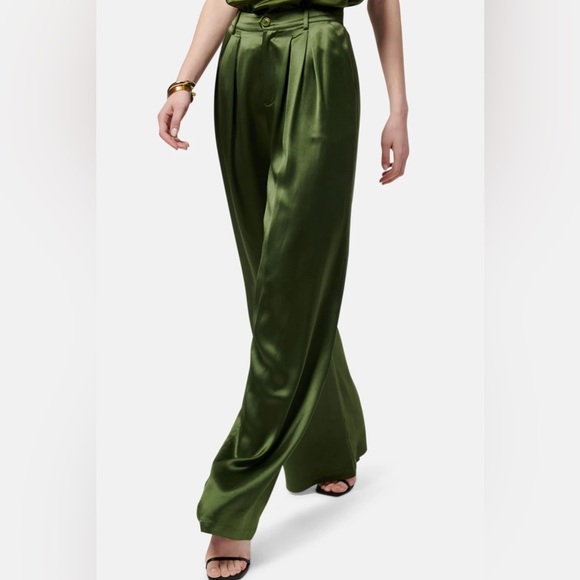 REVOLVE Cami Nyc Womens  Davina Wide Leg Pant ROSEMARY SIZE 4 - Picture 2 of 8